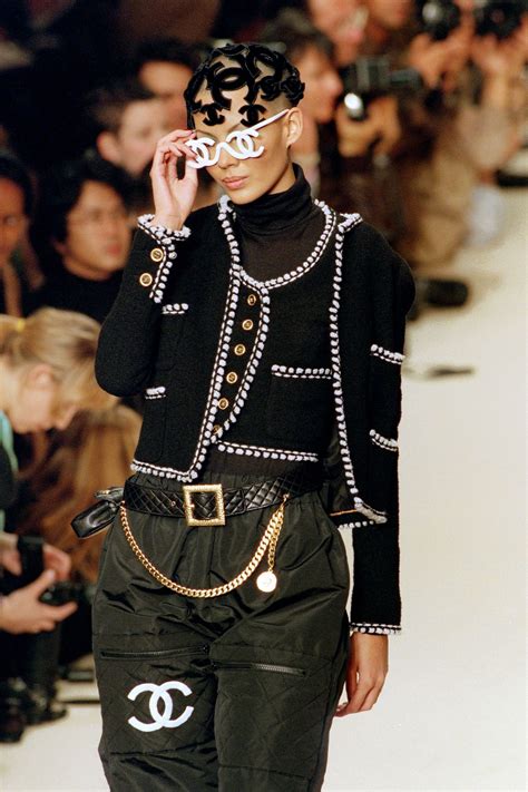 90s chanel mens|90s Chanel runway looks.